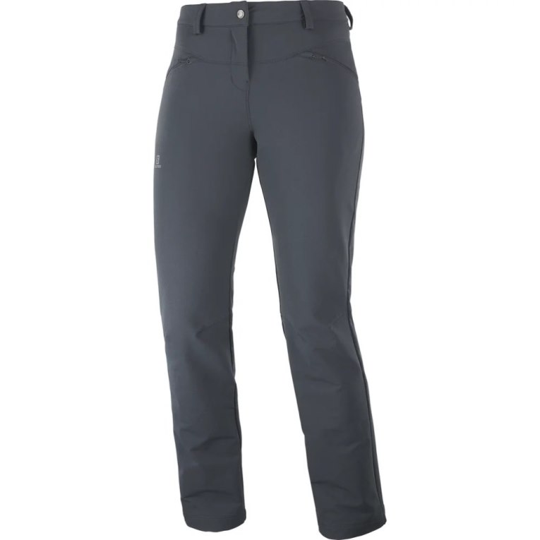 Calças Esportivas Salomon Wayfarer Straight Warm Feminino Pretas | PT P30596